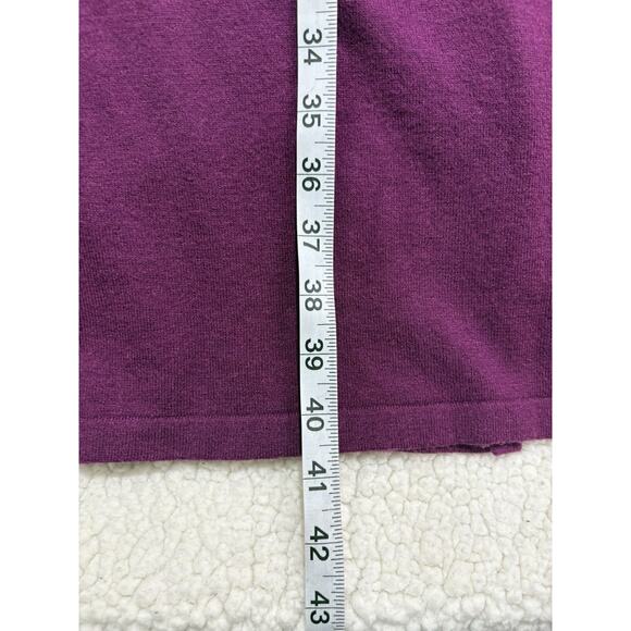 Sam Edelman 2 Piece Look Sweater Dress Magenta Size Large Mock Neck Long Sleeve - Picture 8 of 8